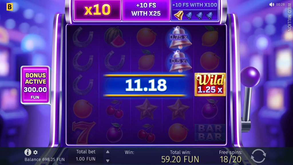 Wild Million - Free Spins Multiplier